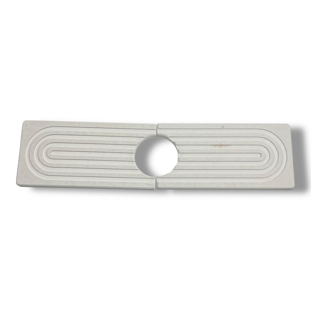 Concrete Tray - Arched Groove Design‎ (Small Stain Noted) - Decorative Organizer